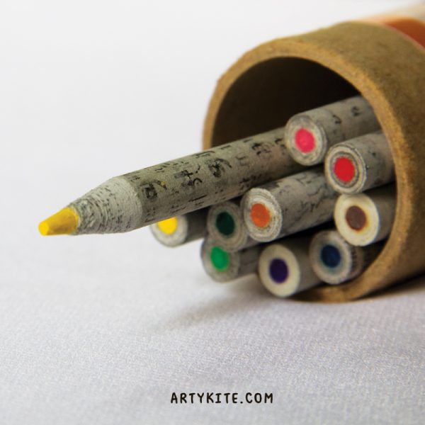 Recycled paper pencils